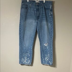 Madewell Women's Blue Distressed Jeans